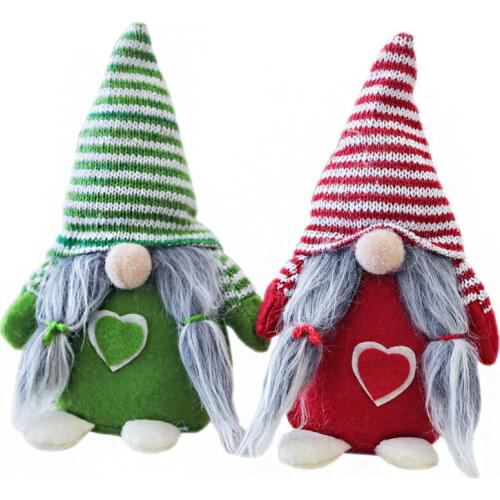 2019 Cute Christmas Gift Santa Claus Rudolf Ornament Festival Party Xmas Tree Decor Doll