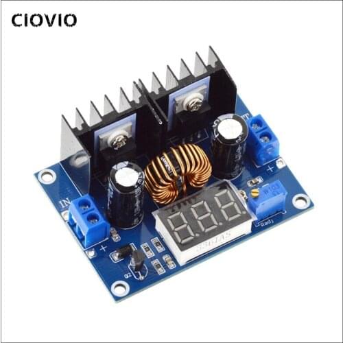 2pcs DC 4-38V 8A Voltage Regulator Module Digital PWM Adjustabl DC-DC Step Down Voltage Regulator DC XL4016E1