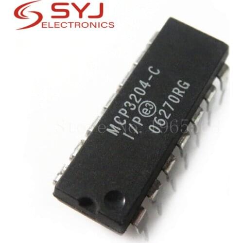 5pcs/lot MCP3204-CI/P MCP3204 3204 DIP-14 Best quality In Stock