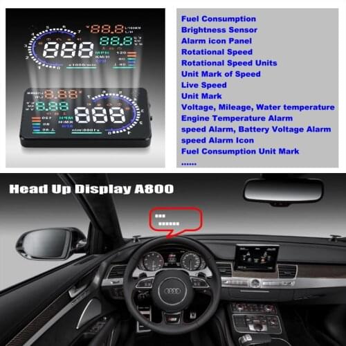 Auto Head Up Display HUD For Audi A4/A4L/S4/RS4 2012-2020 Car Electronic Accessories Safe Driving Screen Projector Windshield