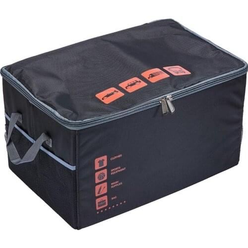 Car Trunk Organizer Large Capacity Super Strong Collapsible Cargo Storage Box Car Trunk Organizer Storage Bags Stowing Tidying