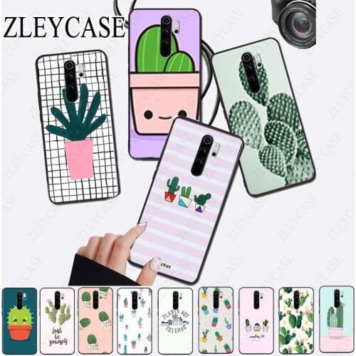 Green Bunny Ears Cactus Phone Case for redmi note8pro note7 note5 note6pro 7 7A 8 8A Note8T Note9 note9s note9pro Cover