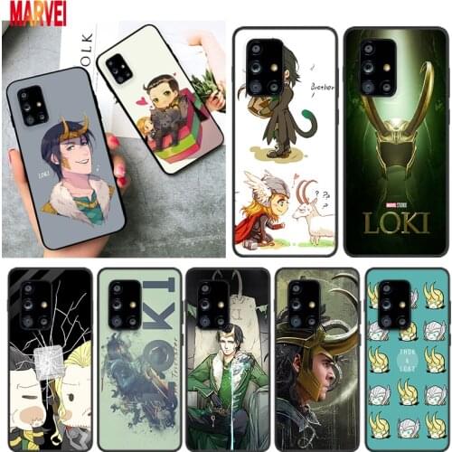Popular Loki Cartoon For Samsung A72 A52 A02 S A32 A12 A42 A51 A91 A81 A71 A41 A31 A21 S A11 A01 UW Black Phone Case Cover