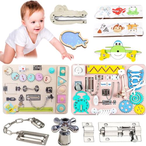 Baby Busy Board Diy Accessories Material Duck Slide Busyboard Early Childhood Education Wooden Toys Scrapbook Puzzle Supplies