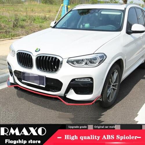 For BMW X3 Body kit spoiler 2018-2020 For BMW X3 X4 G02 G01 4D ABS Rear lip rear spoiler front Bumper Diffuser Bumpers Protector