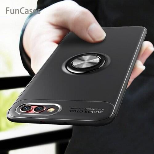 For Huawei Honor 10 Case Cover Colorful Metal Magnetic Ring Holder Soft Silicone TPU Luxury Case For Huawei Honor 10 Lite