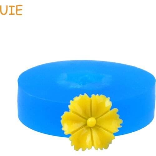 HYL311U 8.1mm Flower Silicone Mold - Fondant, Cupcake Topper, Dessert, Icing, Candy, DIY Biscuit Baking Tools, Resin Jewelry DIY