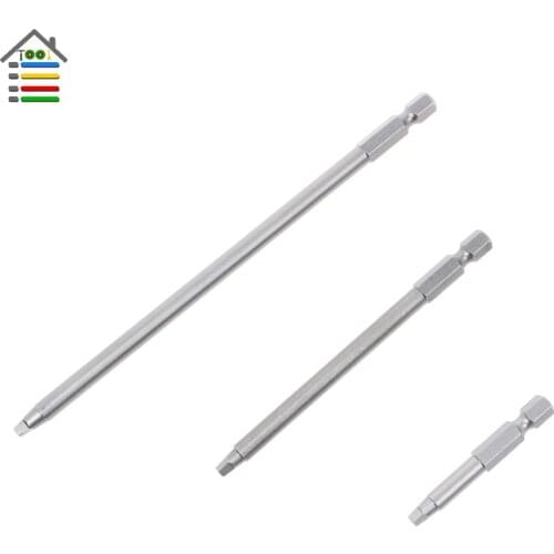 Square Screwdriver Bit No.2 SQ Bits Washer Head Screws for Pocket Hole Jig Systems 50 100 150mm Length
