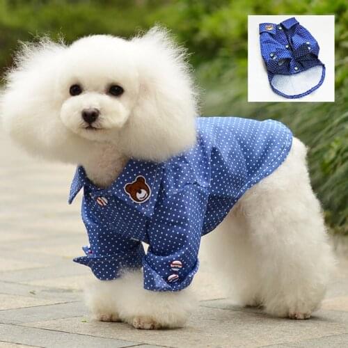 Summer Dog Shirt Coat Cat Puppy Clothing Corgi Yorkie Poodle Pomeranian Schnauzer Costume Dog Outfit Pet Clothes Dropshipping XS