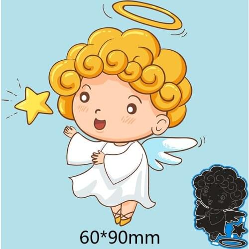 60*90mm angel new Metal Cutting Dies for decoration card DIY Scrapbooking stencil Paper Album template Dies
