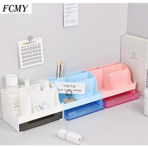 Cute Desk Accessories Pen Holder Pencil Storage Box Desktop Organizer Stand Case School Office Stationery Large Capacity
