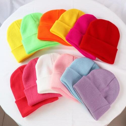 2021 Candy Color Winter Hats Women Men New Beanies Knitted Solid Hat Girls Autumn Female Beanie Warm Bonnet Casual Cap Wholesale