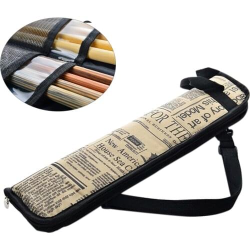2021 New Portable Jazz Drum Stick Mallet Bag with External Pocket Water Resistant Fabric Drumstick Case Cover