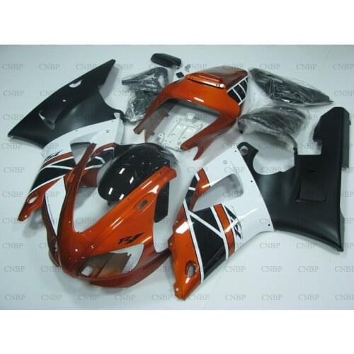 YZF1000 R1 2000 - 2001 Fairing YZF1000 R1 2000 Fairings YZF R1 00 Black White Orange Body Kits
