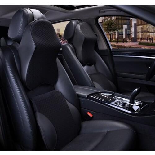 Headrest waist cushion memory cotton inner core back cushion for Mercedes Benz GLC A B C E Class W205 W213 W176 W246 GLE GLS GL