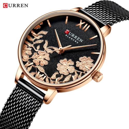 Relogio Feminino CURREN Women Watch Top Brand Luxury 2019 Rose Gold Women Bracelet Watch For Ladies Wrist Watch Montre Femme