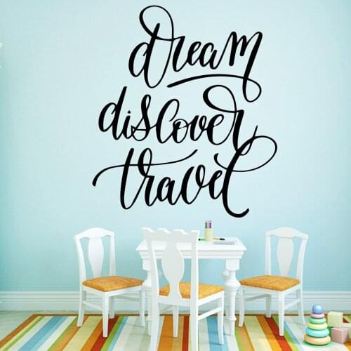 Modern Discover Removable Pvc Wall Stickers Living Room Children Room House Decoration