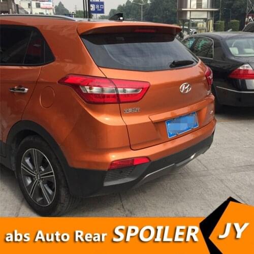 For HYUNDAI Creta Spoiler 2011-2016 IX25 spoiler High Quality ABS Material Car Rear Wing Primer Color Rear Spoiler