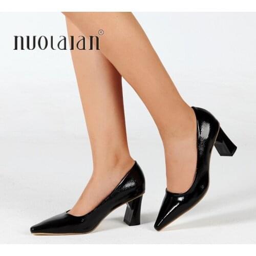 2019 Brand Shoes Woman High Heels Ladies Shoes 6.5CM Heels Pumps Women Shoes High Heels Classic Black Nude Dress Shoes 35-42