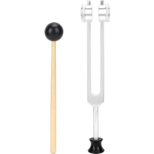 Ear Cleaner Health Care OM136.1 Aluminum Alloy Tuning Fork Portable Yoga Sound Therapy Tuning Fork with Hammer Ear Clean Tool