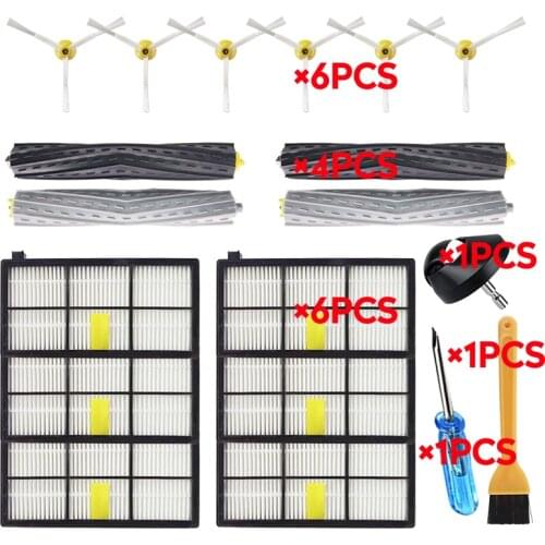 Brushes Filters Suitable For IRobot Roomba Parts Kit Series 800 860 865 866 870 871 880 885 886 890 900 960 966 980 Replacement