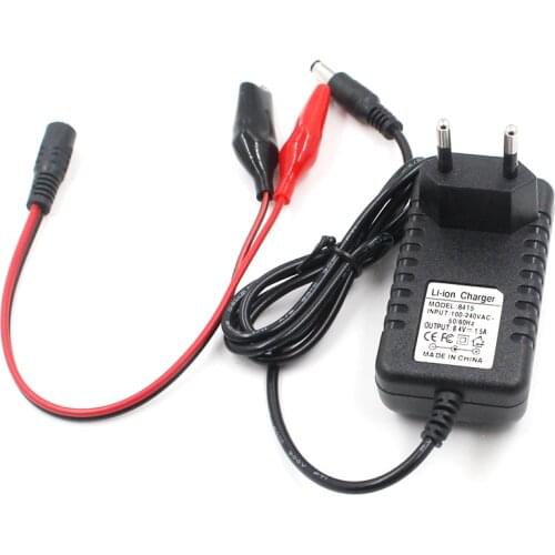 18650 Rechargeable Lithium Battery Charger DC 5.5mm * 2.1mm Portable Charger for 1 2 String Lithium 4.2V 8.4V 12.6 16.8 21 25.2V