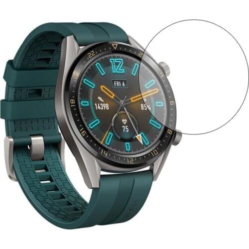 Tempered Glass Clear Protective Film Guard For Huawei Watch GT Active Smartwatch Toughened Display Full Screen Protector Cover