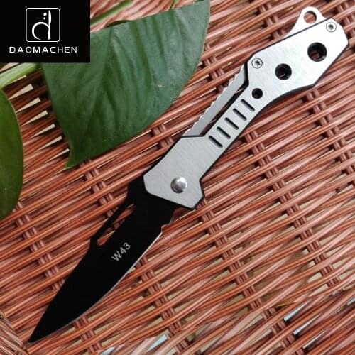 2017 Hand Folding Knife Camping Survival Tools Hunting knives Outdoor Pocket Knife Steel Handle Super Sharp Free shipping