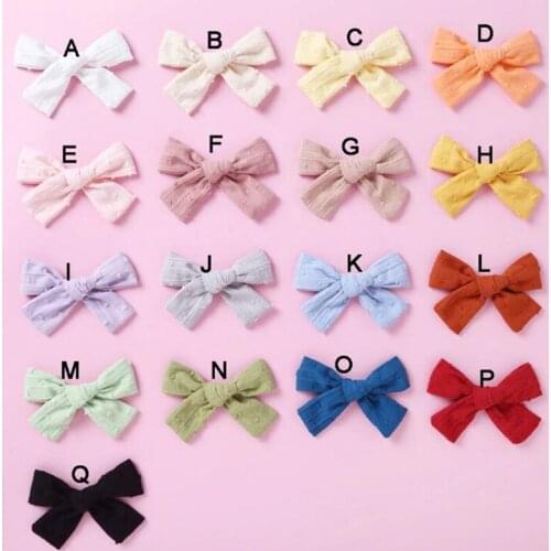30 Pcs/Lot, Fashion Dot Bow Nylon Baby Headband For Girls Hair Bows Elastic Hair Band Hair Clips Child Nylon Turban Headwear
