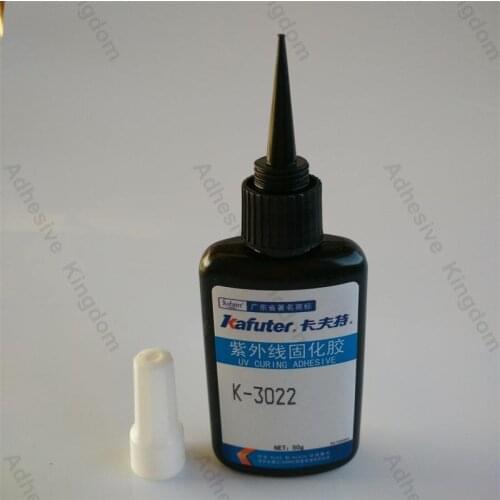 High Quality 6pcs 50g kafuter K-3022 UV glue uv curing adhesive PVS ABS Acrylic plexiglass glue
