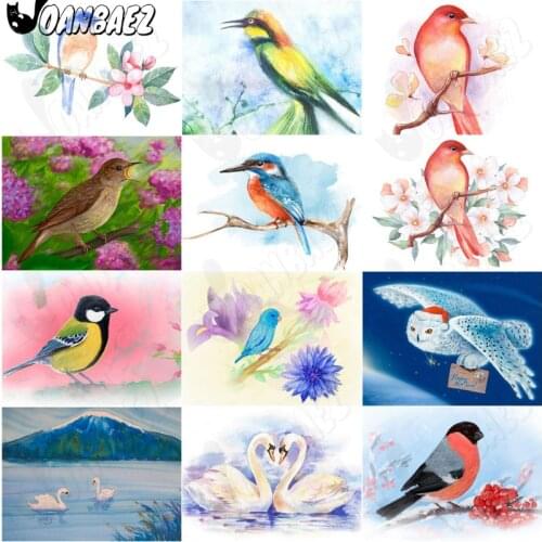 Animal Diamond Painting 5D Diy Bird Cross Stitch Set Chinese Style Mosaic Rhinestone Hand Inlaid Gift Decoration Design