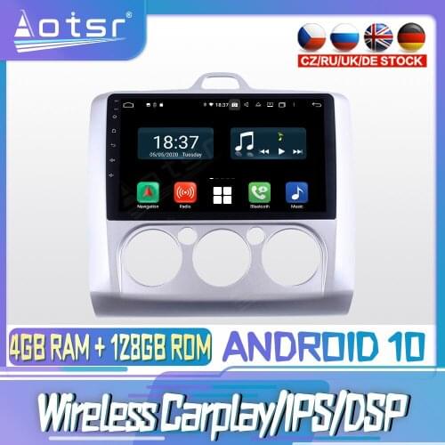 Android 10 PX6 128G For Ford FOCUS MT 2006 2007 2010 Car CD DVD GPS Navigation Auto Radio Stereo Multimedia Player HeadUnit 2din