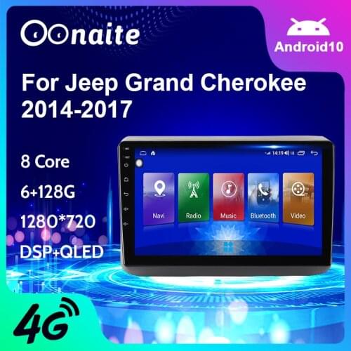 Oonaite 9 inch For Jeep Grand Cherokee WK2 2014 - 2017 Car Radio Multimedia Video Player Navigation stereo No 2din 2 din DVD