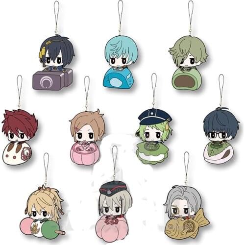 Anime Keychain Touken Ranbu Online Full Number Resin Keyring Keychain Llavro Pendant