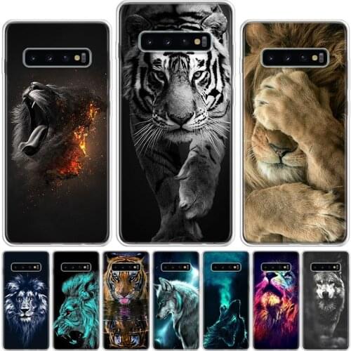 29 colorful Lion Tiger leopard Wolf Phone Case For Samsung Galaxy A51 A71 A50 A70 A80 A90 A01 A6 A7 A8 A10 A10S A20S A20E A30 A4