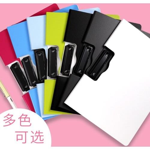 Deli Horizontal Vertical Clip Folder Office Student Information A4 Menu Bill Test Paper Music Score Plastic File Organizer Tool