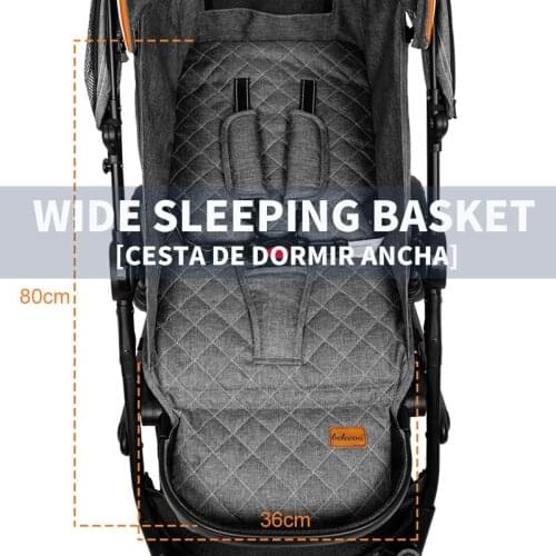 Baby Stroller Luxury Pram Foldable Carriage Compact Light