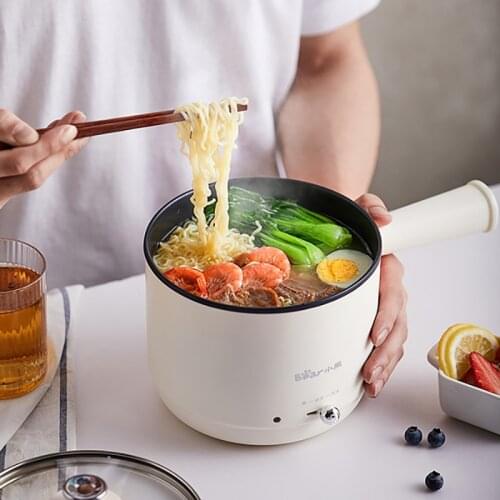 Electric Hot Pot Electric Hot Pot Student Instant Noodles Electric Skillet Adjustable Firepower Shabu Hot Pot 1.2 Liters