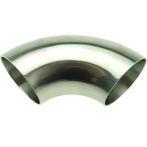 51mm 2" OD Sanitary Butt Weld 90 Degree Elbow Bend Pipe Fitting For home Brew Wine Beer 304 Stainless Steel