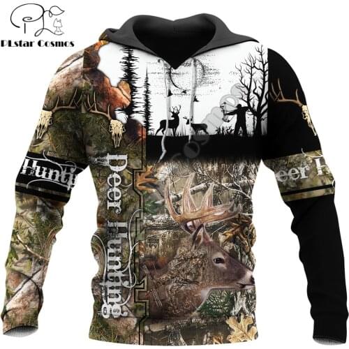 Deer Hunting Camo 3D Printed Men Hoodie Harajuku Fashion Sweatshirt Unisex Casual Jacket Pullover sudadera hombre DW085
