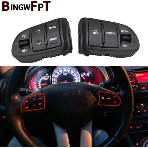 Multi function Steering Wheel Audio Cruise Control Buttons For Kia sportage SL with back light Car charge button switch