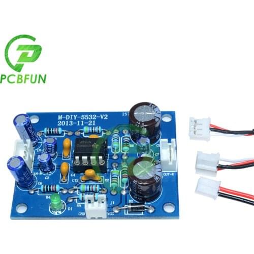 NE5532 OP-AMP Amplifer Board HIFI Preamplifier DC 12-35V For Low Sensitivity Tone Generator