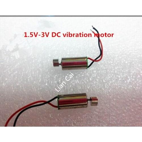 Wholesale! 50pcs 1.5V-3V DC vibration motor Coreless motor DC Micro motor 6200RPM Top quality Recommend