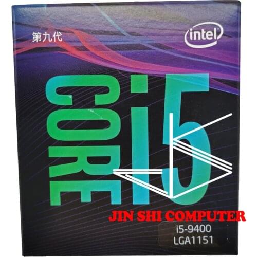 Intel Core i5-9400 i5 9400 2.9 GHz Six-Core Six-Thread CPU Processor 9M 65W LGA 1151 new and come with the cooler