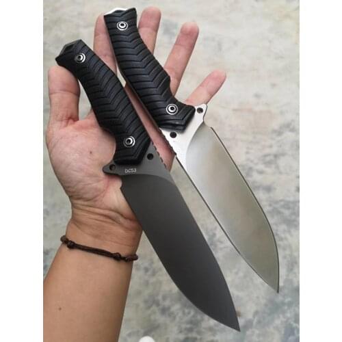 DC53 Blade G10 Handle Straight Knife Fixed Blade Outdoor Climbing Hunting Tactics Survival Jungle Rescue Knife EDC Tool