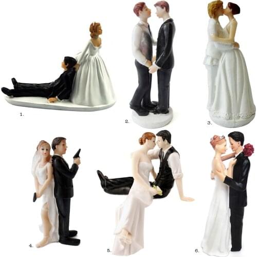 Behogar Resin Couples wedding cake toppers bride and groom Engagement Cake Topper cake topper wedding Decoration Party Supplies