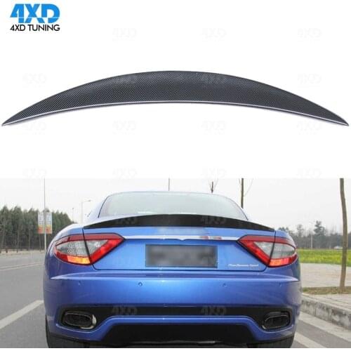 Carbon Fiber Spoiler For Maserati GTS Gran Turismo Sport Rear Trunk lip Spoiler Wing 2007 2008-2013 2014 2015 2016 2017 2018