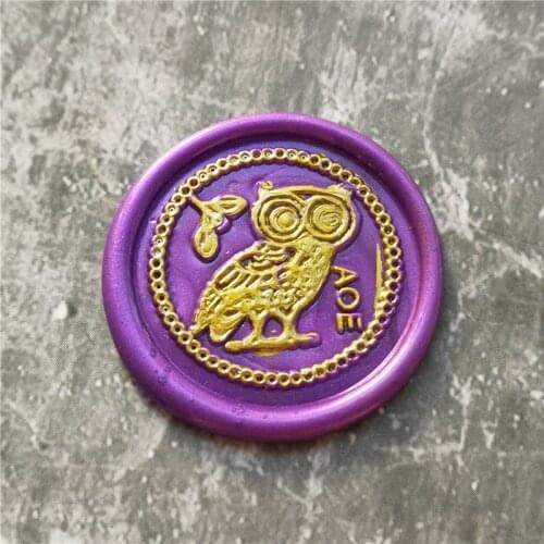 Steam Punk Owl Seal Stamp,moon seal stamp,Party Wax Seal Stamp Kit invitation seals,gift envelop packing seal