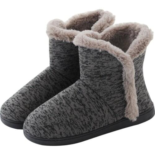 Suihyung Women Snow Boots Winter Warm Thick Indoor Shoes Home Slip On Ladies Furry Ankle Boots Soft Plush Flats Female Fur Botas