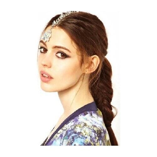 Tiara De Noiva Coroa And American Fashion Exaggerated Rivet Insert Transparent Encrusted Hair Hairpin New Tire Wholesale Cf047